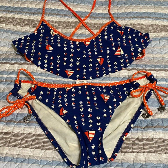 SPERRY Nautical 2pc Swimsuit - Picture 2 of 5
